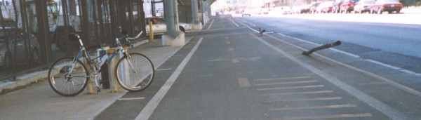 NY bike lane Hazard